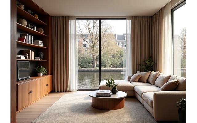 Interieur van een gerenoveerd grachtenpand in Amsterdam